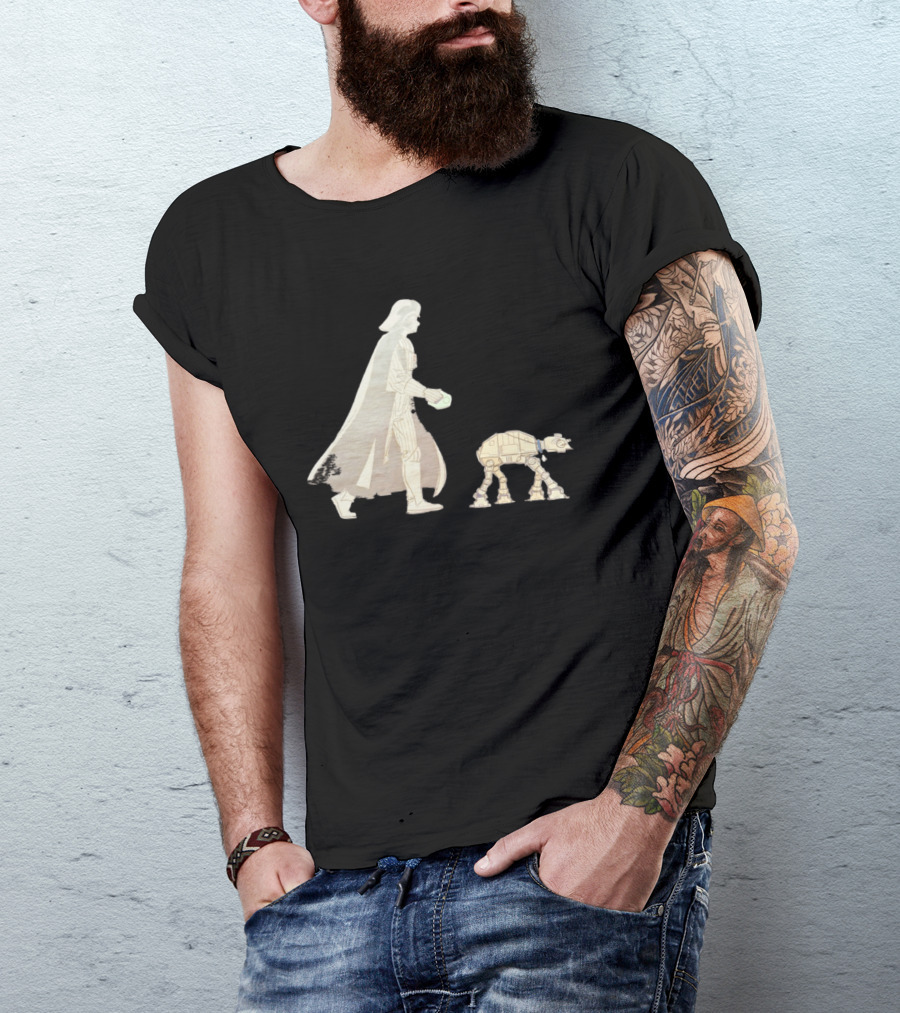 Star Wars Darth Vader Walking AT AT Walker T-Shirt