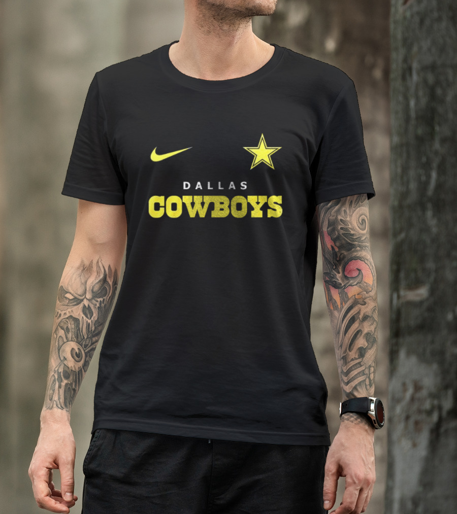 Dallas Cowboys Nike Batman Star Yellow T-Shirt