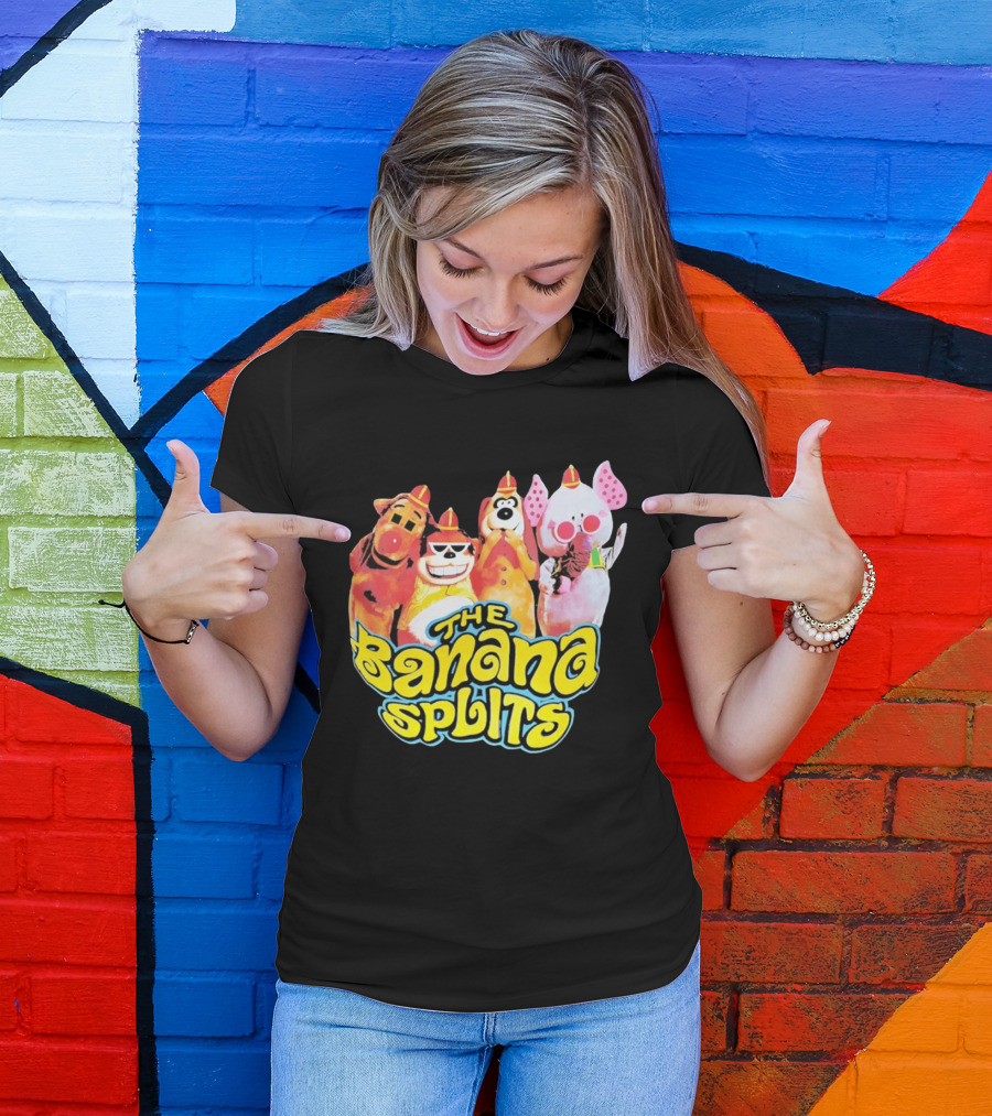The Banana Splits Characters Hanna Barbera Retro Animation Series T-Shirt