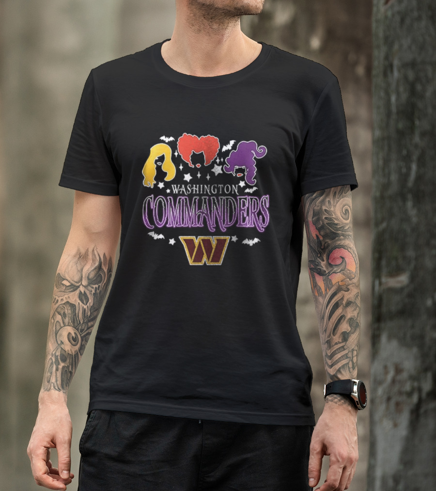Washington Commanders You Can't Sit With Us Hocus Pocus Hair T-Shirt