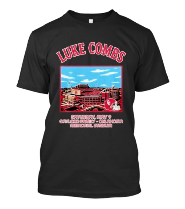 Saturday May 9 Luke Combs Gaylord Family Oklahoma Memorial Stadium 2026 Tour T-Shirt