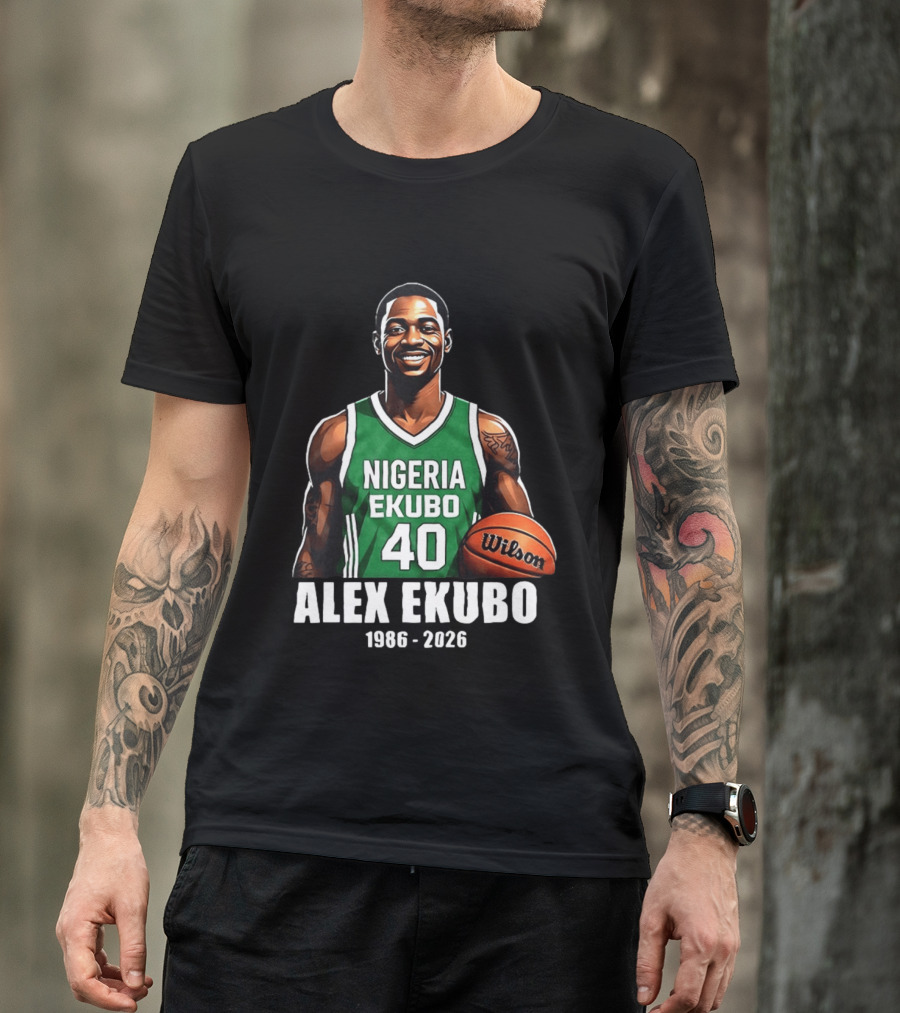 Alex Ekubo 1986 2026 Nollywood Nigeria Basketball Player T-Shirt