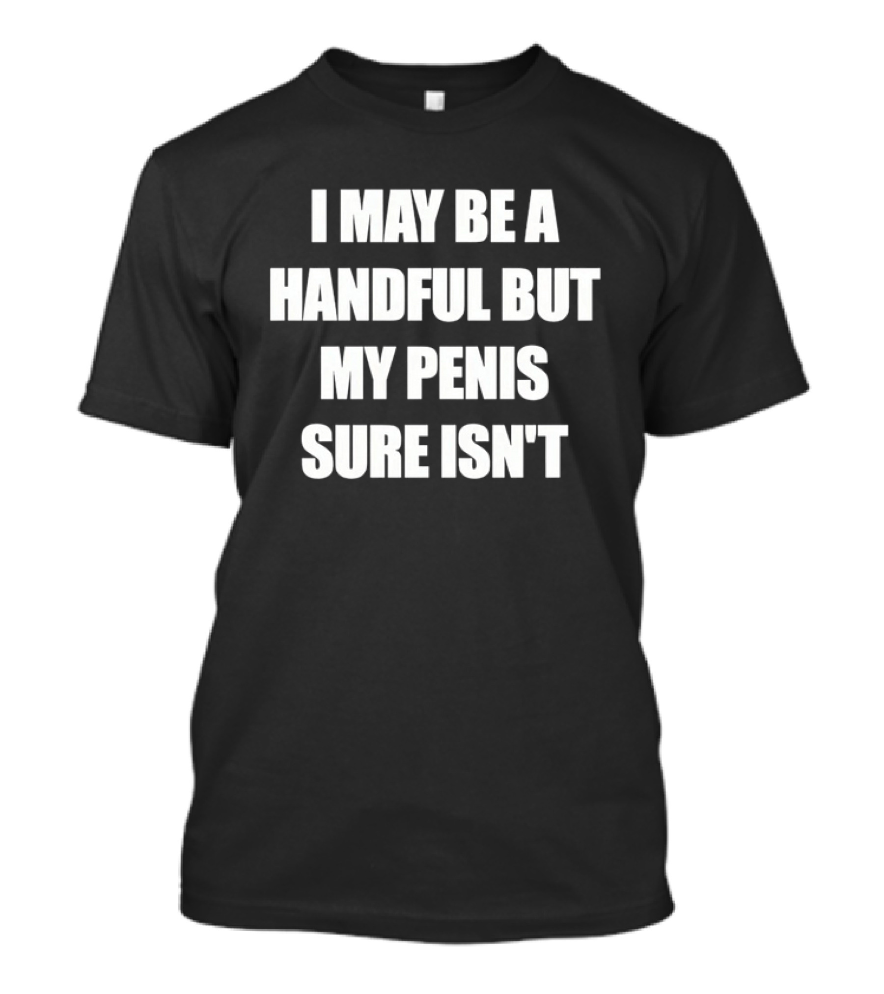 I May Be A Handful But My Penis Sure Isn't T-Shirt