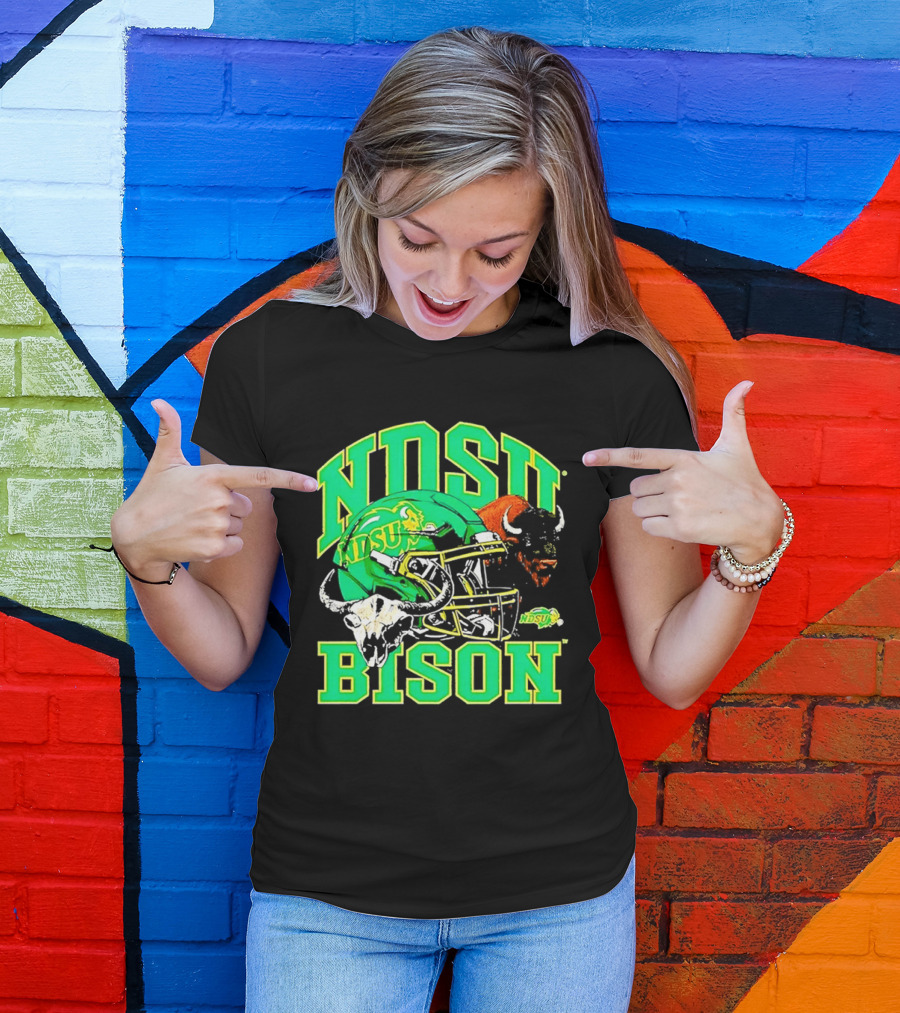 NDSU Bison Helmet Best NCAA Football Team Spirit T-Shirt