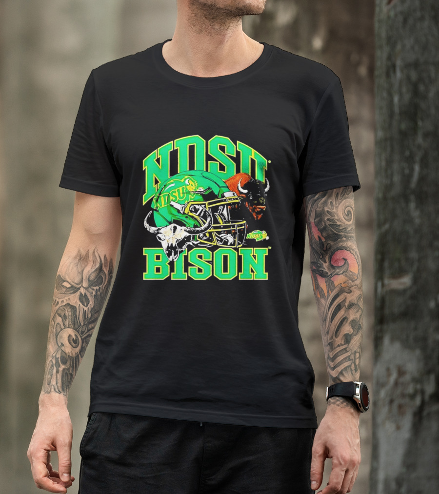 NDSU Bison Helmet Best NCAA Football Team Spirit T-Shirt