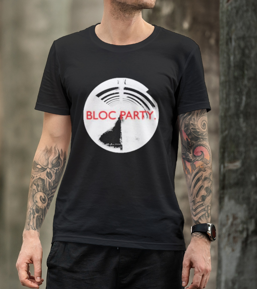 Bloc Party Anatomy Of A Brief Romance Black And White Circle T-Shirt