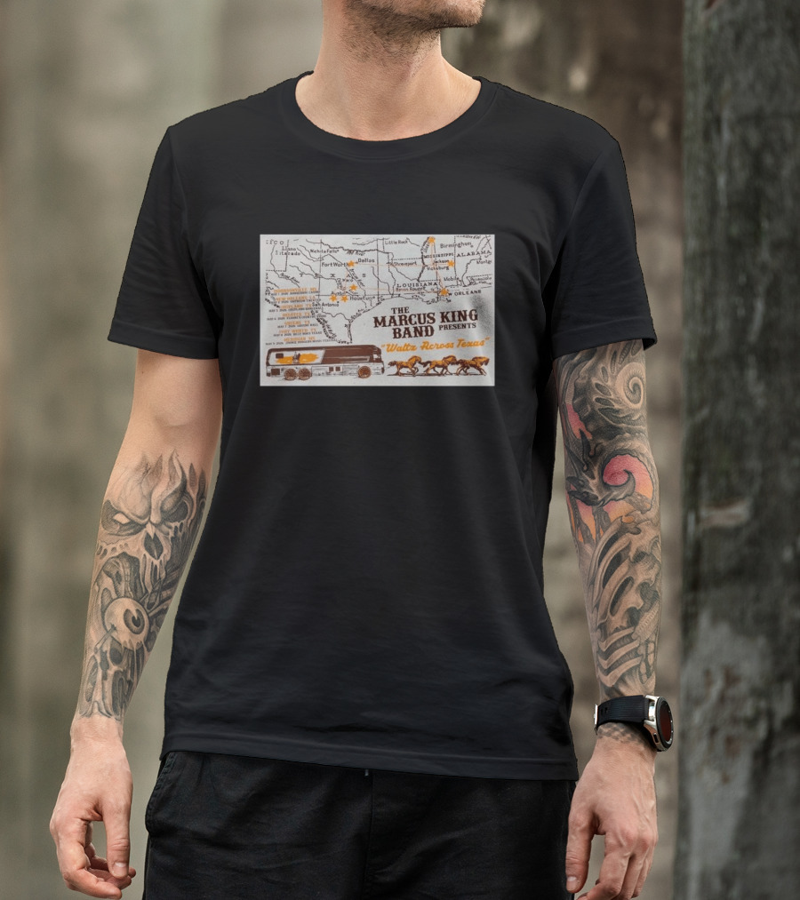 Marcus King Band Presents "Waltz Across Texas" Tour May 8 2026 Billy Bob's Fort Worth Texas T-Shirt
