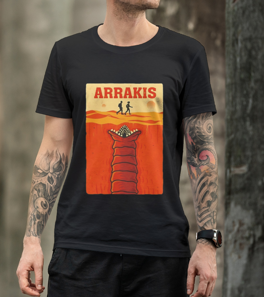 Arrakis Sandworm Apocalypse Movie Style Dune T-Shirt