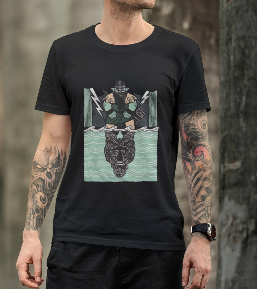 Reflections Of Tolv Norse Viking Thunder God And Mythology Reflection T-Shirt