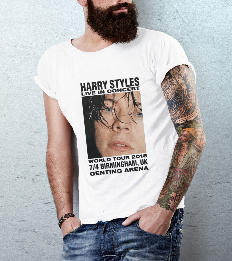 Harry Styles Live In Concert World Tour 2018 Birmingham UK Genting Arena T-Shirt