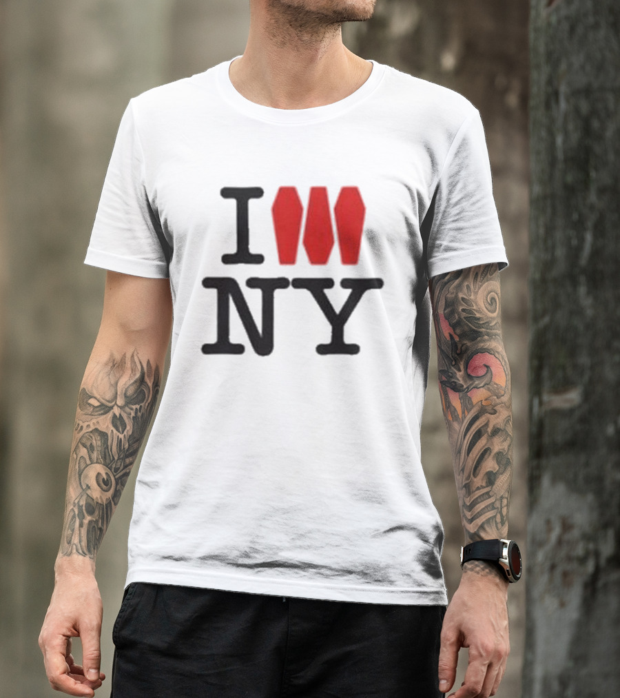 I Love NY Coffin Icon Parody Trend T-Shirt