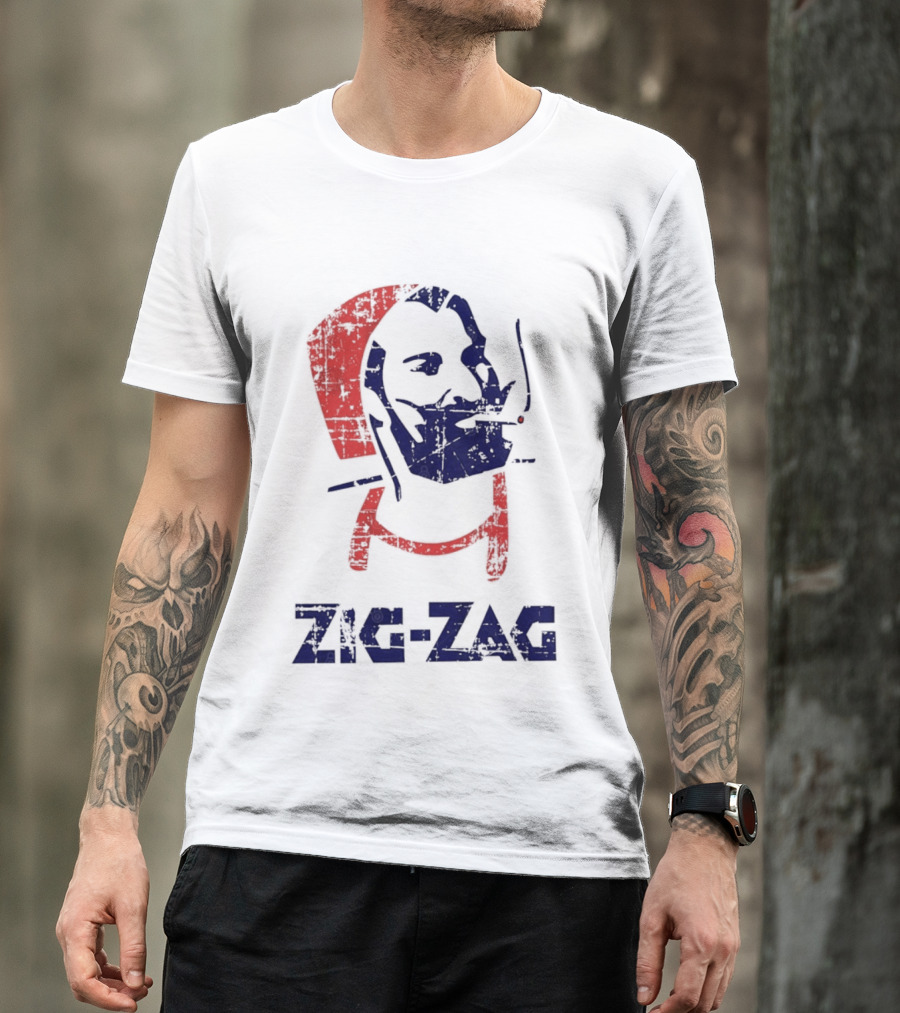 Zouave Soldier Zig Zag Smoking T-Shirt