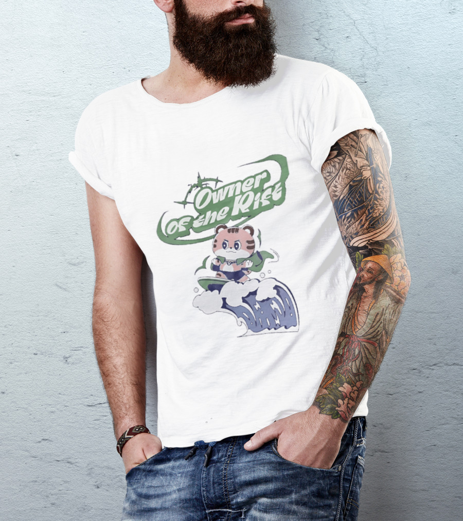 Owner Of The Waves Tiger Surfing Adventure T-Shirt