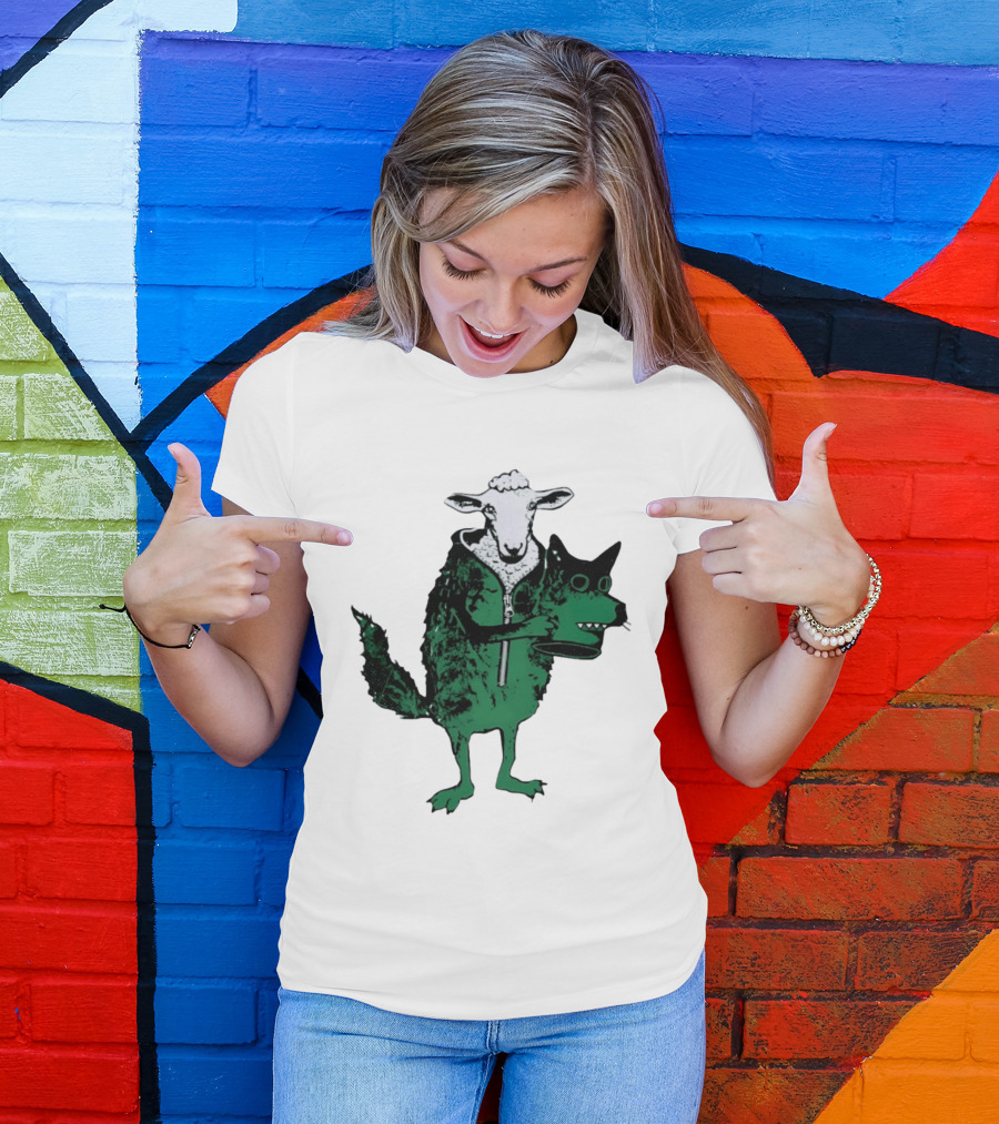 Sheep In Wolf's Clothing Humorous Animal Disguise Joke T-Shirt