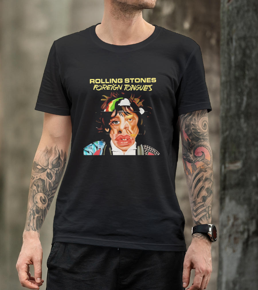 Rolling Stones Foreign Tongues Collage Face 2026 T-Shirt