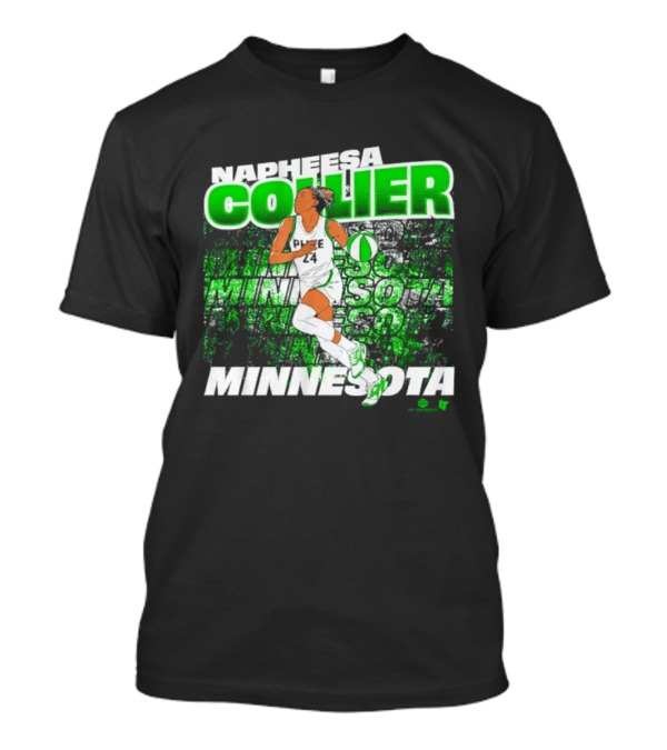 Napheesa Collier Minnesota Lynx Basketball Green Minnesota T-Shirt