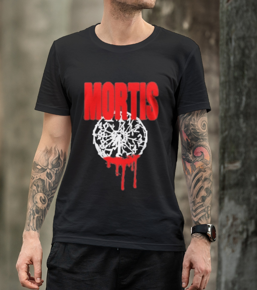 MORTIS Dripping Bloody Wheel T-Shirt