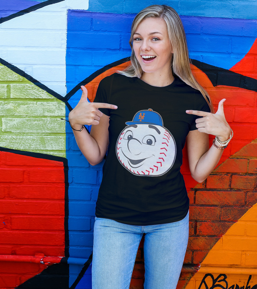 New York Mets Mr. Met Big Face Baseball 2026 T-Shirt