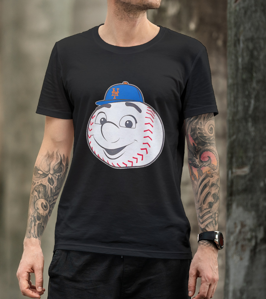 New York Mets Mr. Met Big Face Baseball 2026 T-Shirt