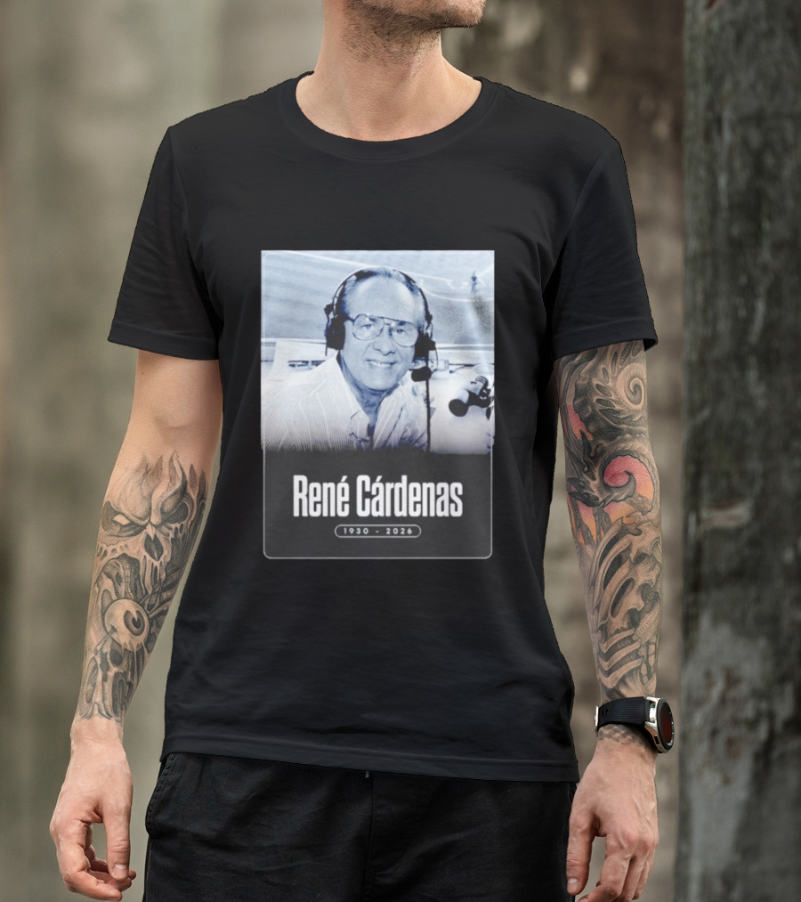 Rene Cardenas 1930 2026 Celebrating Legacy In Broadcasting T-Shirt