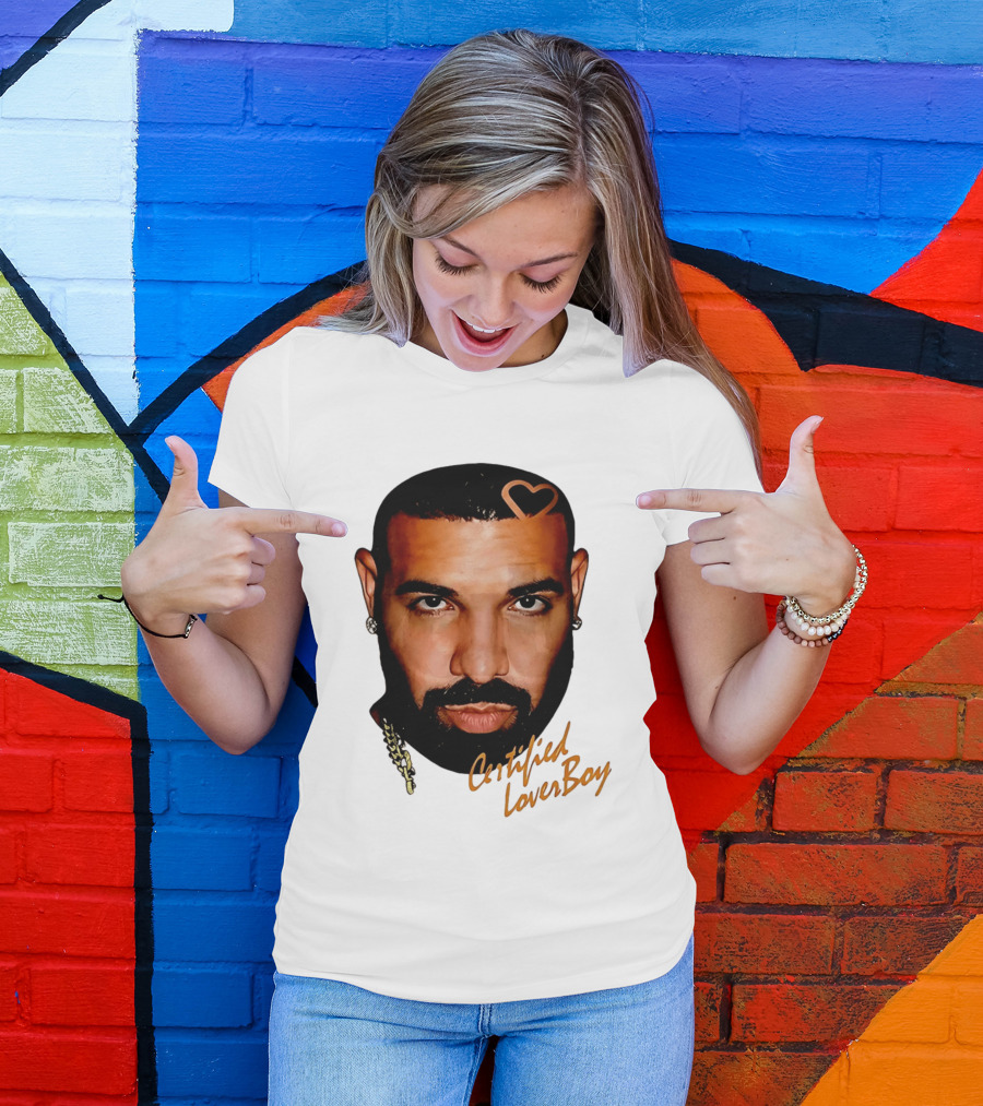 Drake Certified Lover Boy Heart Hair T-Shirt