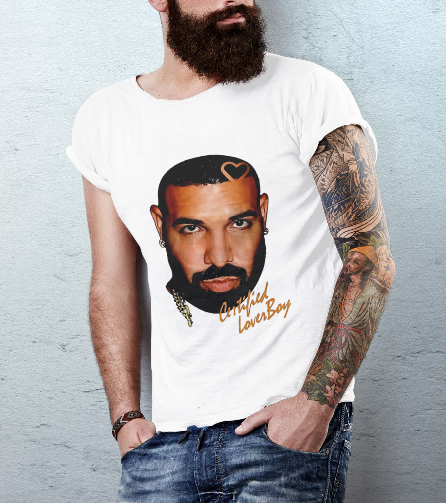 Drake Certified Lover Boy Heart Hair T-Shirt