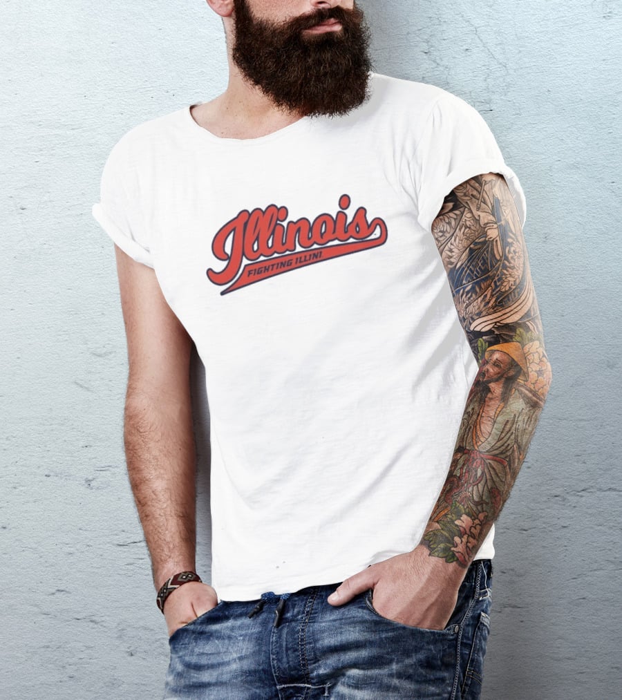 Illinois Fighting Illini Bold Script T-Shirt