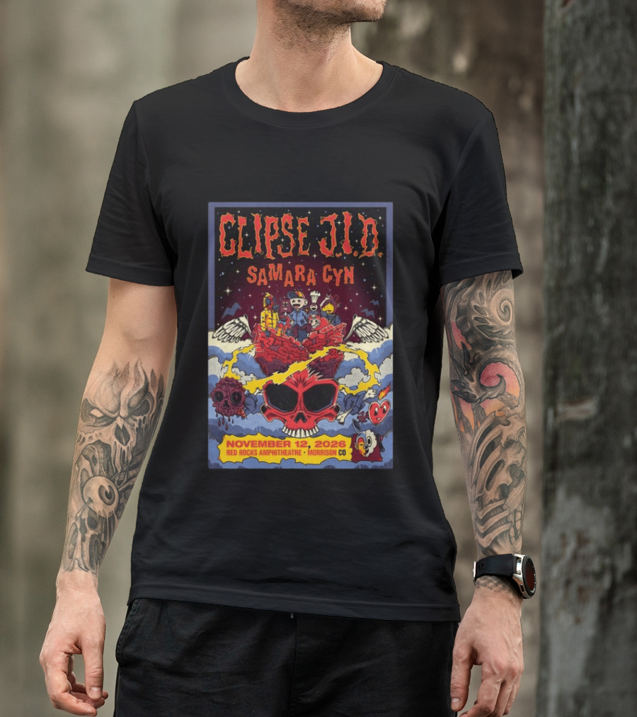 Clipse J.I.D Samara Cyn Red Rocks Amphitheatre Morrison CO November 12 2026 T-Shirt