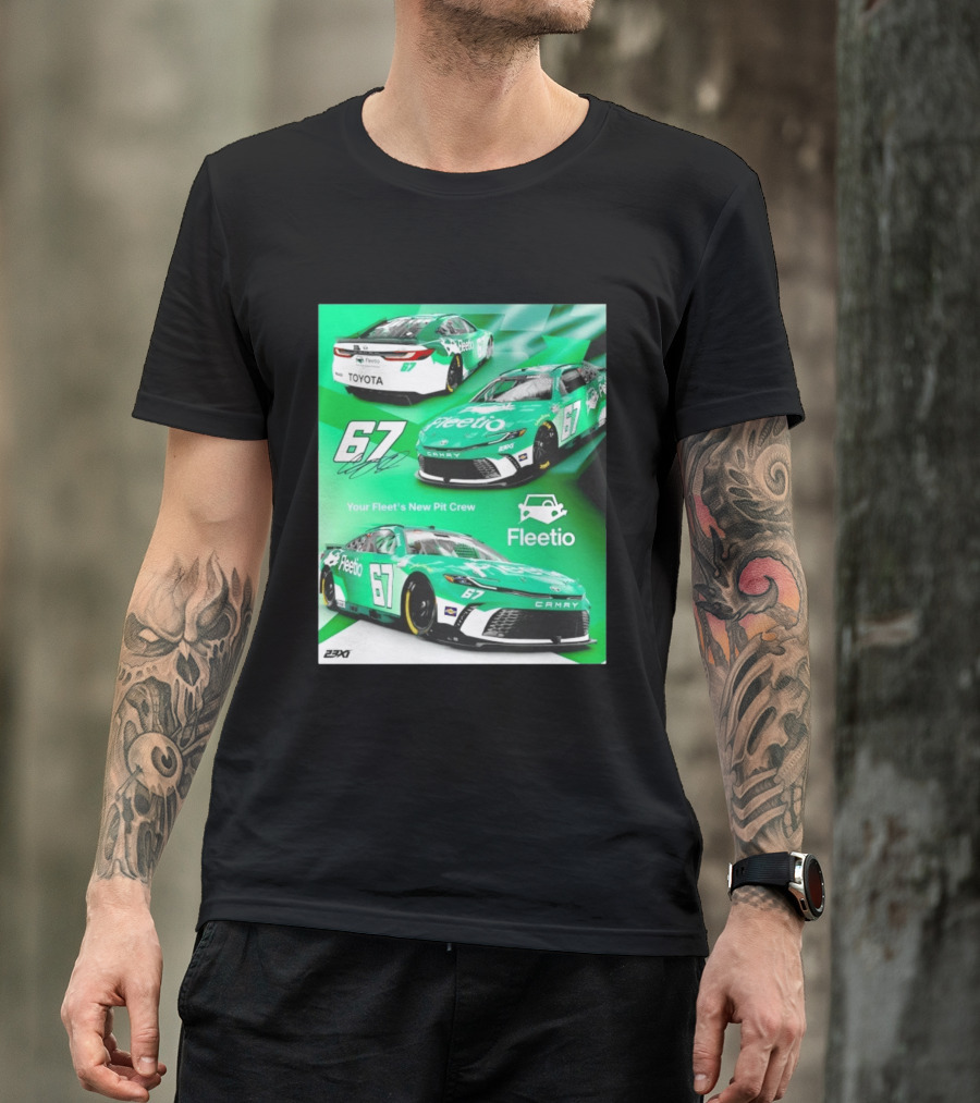 Corey Heim 23XI Racing Toyota Camry XSE Fleetio NASCAR 67 T-Shirt