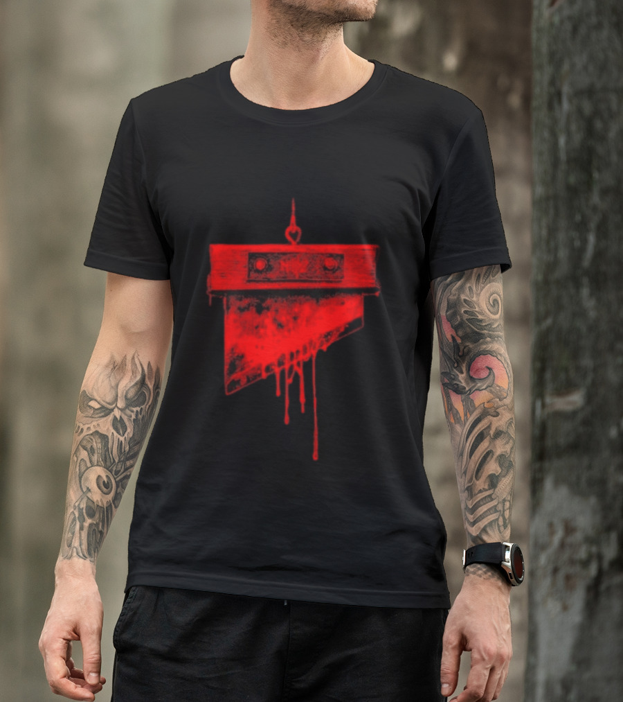 Noyz Narcos Italian Horror Story Ghigliottina Blood Dripping Guillotine T-Shirt