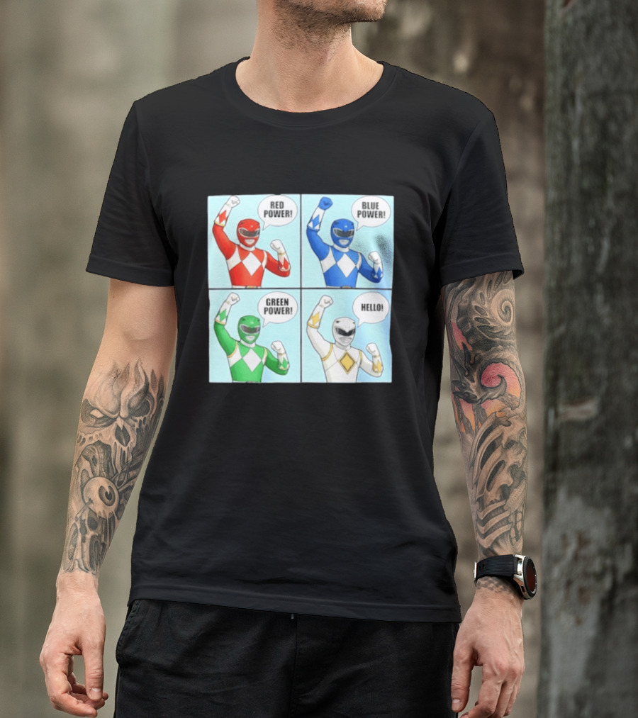 Red Power Blue Power Green Power Hello Rangers T-Shirt