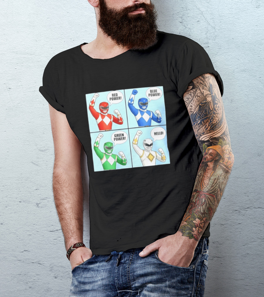 Red Power Blue Power Green Power Hello Rangers T-Shirt