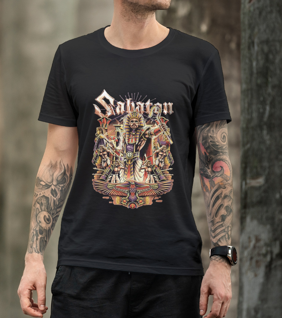 Sabaton The Legendary Tour 2026 Pop Up Collection Pharaoh Alexander Egyptian Hordes Of Khan T-Shirt