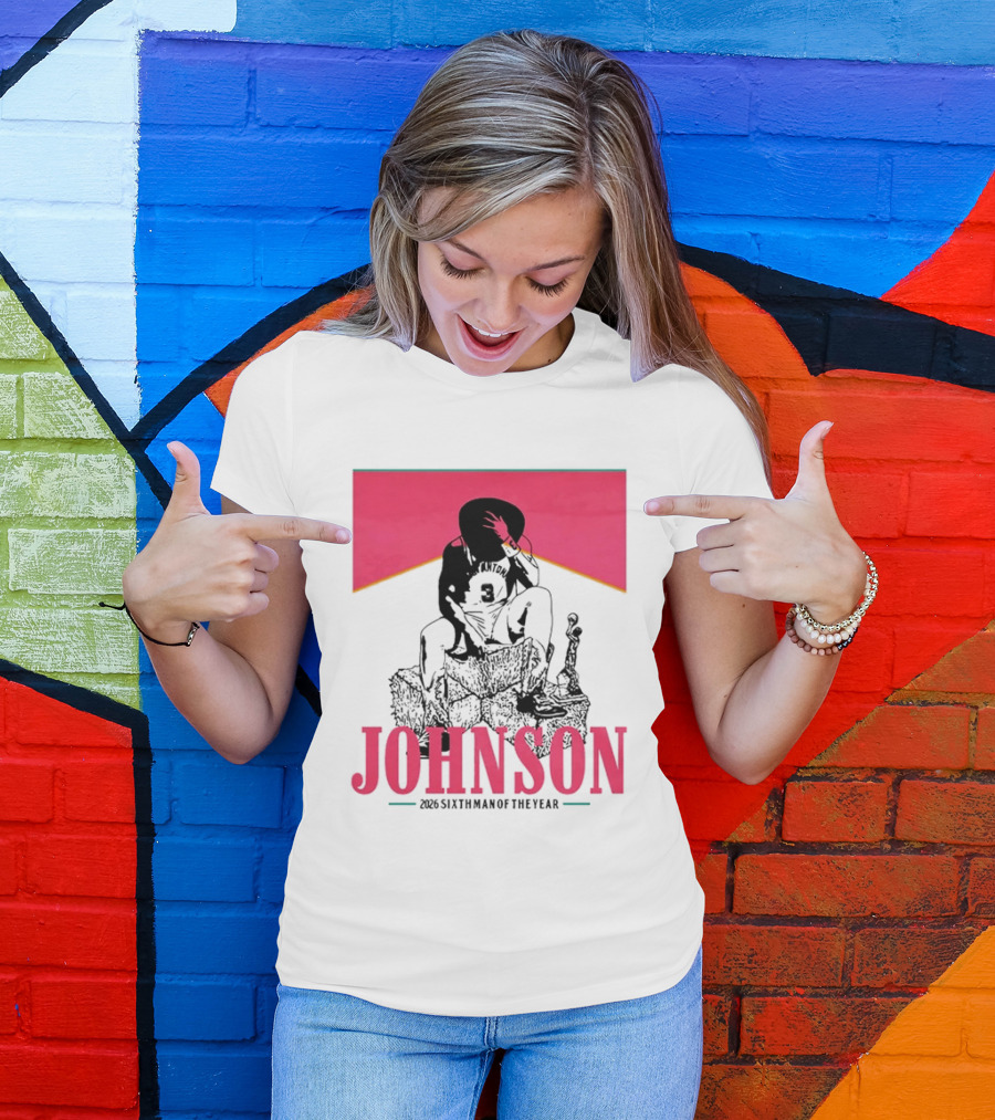 San Antonio Spurs 26 Johnson 2023 Sixth Man Of The Year T-Shirt