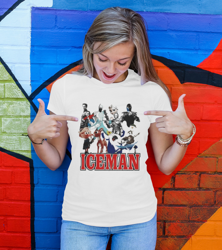 Secretclub Iceman Rudolph And Frosty Characters T-Shirt