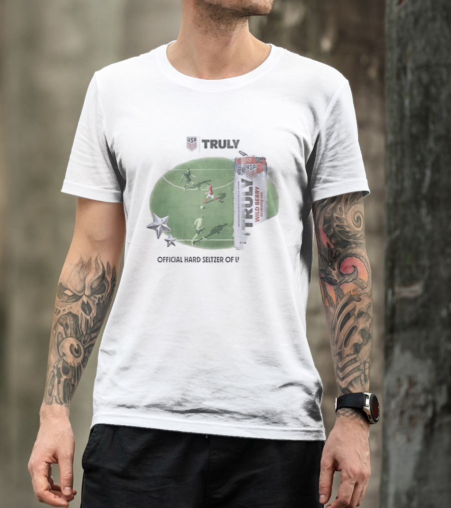 USA Truly Hard Seltzer Wild Berry Soccer Collaboration T-Shirt