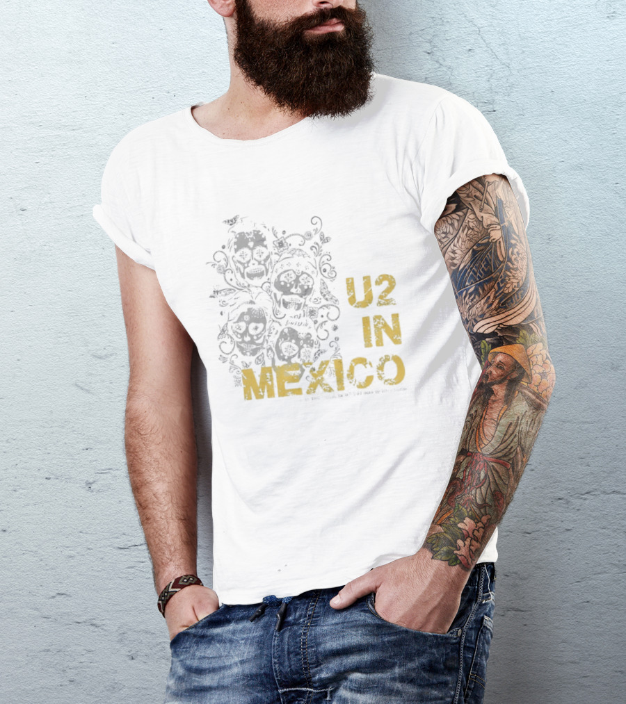 U2 In Mexico Día De Los Muertos Calavera T-Shirt
