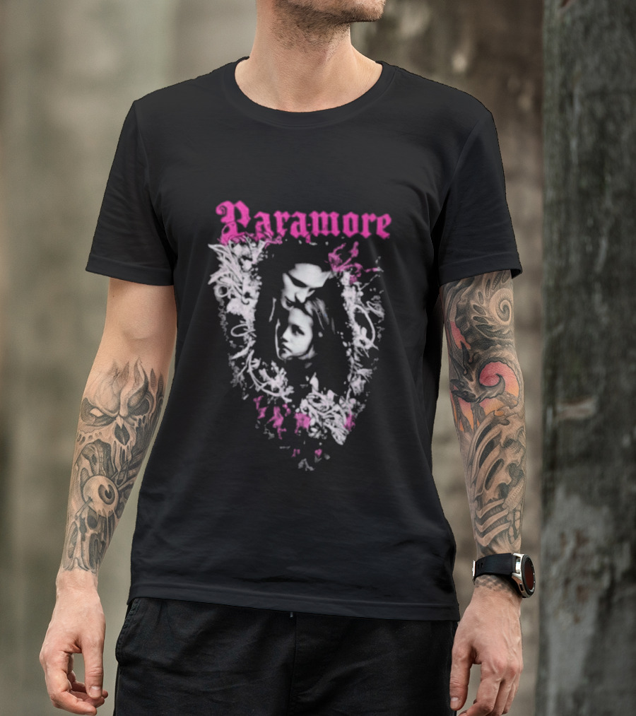 Twilight Edward Cullen Bella Swan Paramore Floral T-Shirt