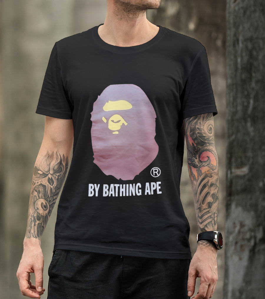 By Bathing Ape Iconic Yellow Ape Face T-Shirt