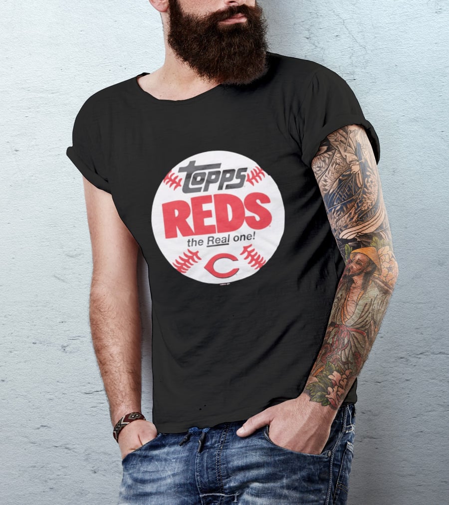 Topps Baseball Reds The Real One Cincinnati T-Shirt