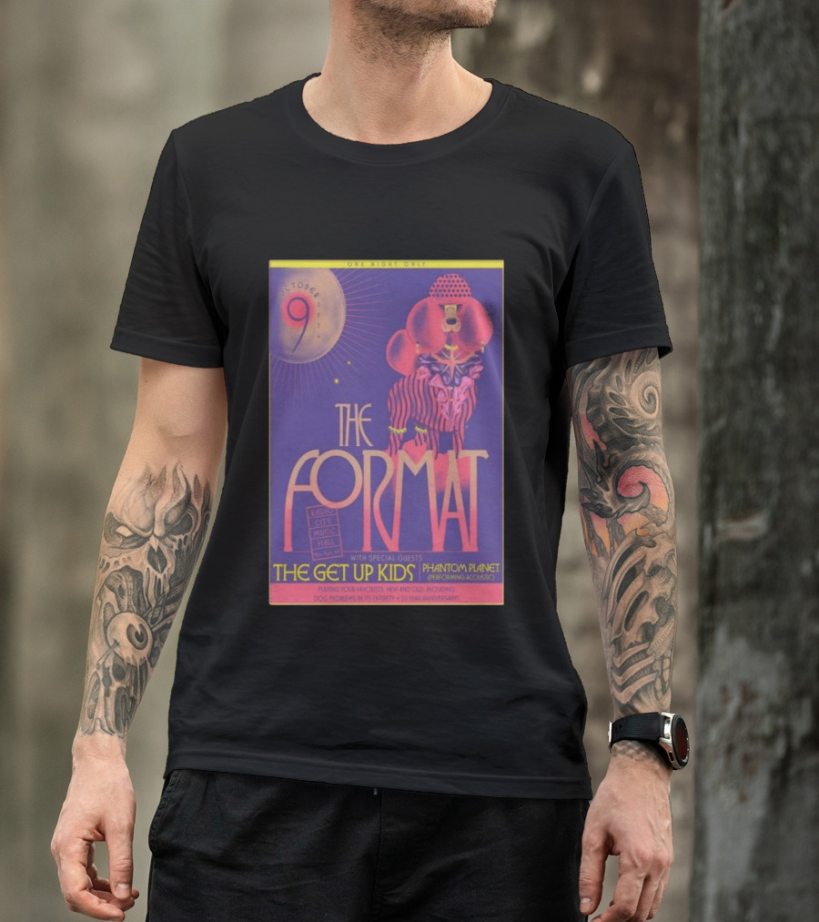 October 9 The Format With The Get Up Kids And Phantom Planet At Radio City Music Hall T-Shirt