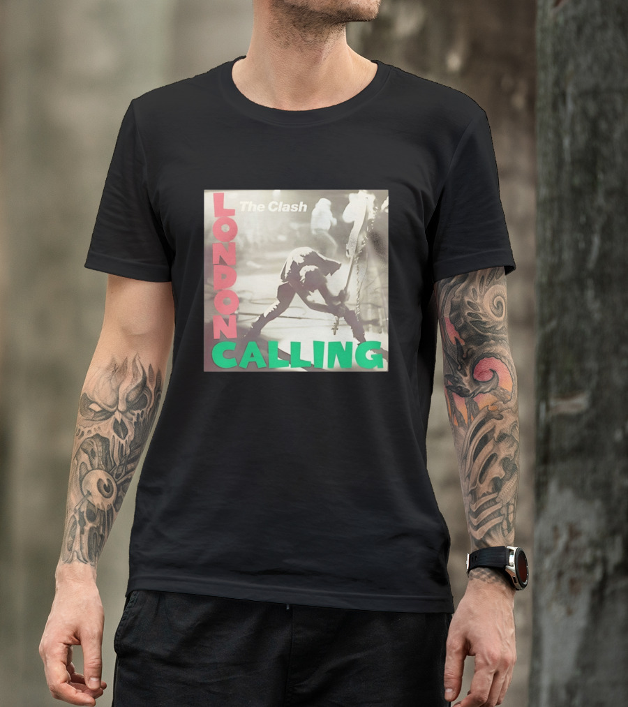 The Clash London Calling Punk Rock Album Cover Image T-Shirt