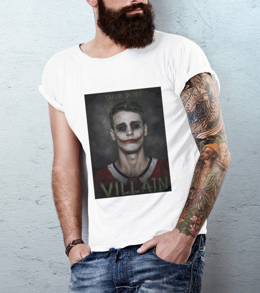 Jakub Dobes Villain Joker Montreal Canadiens Hockey T-Shirt