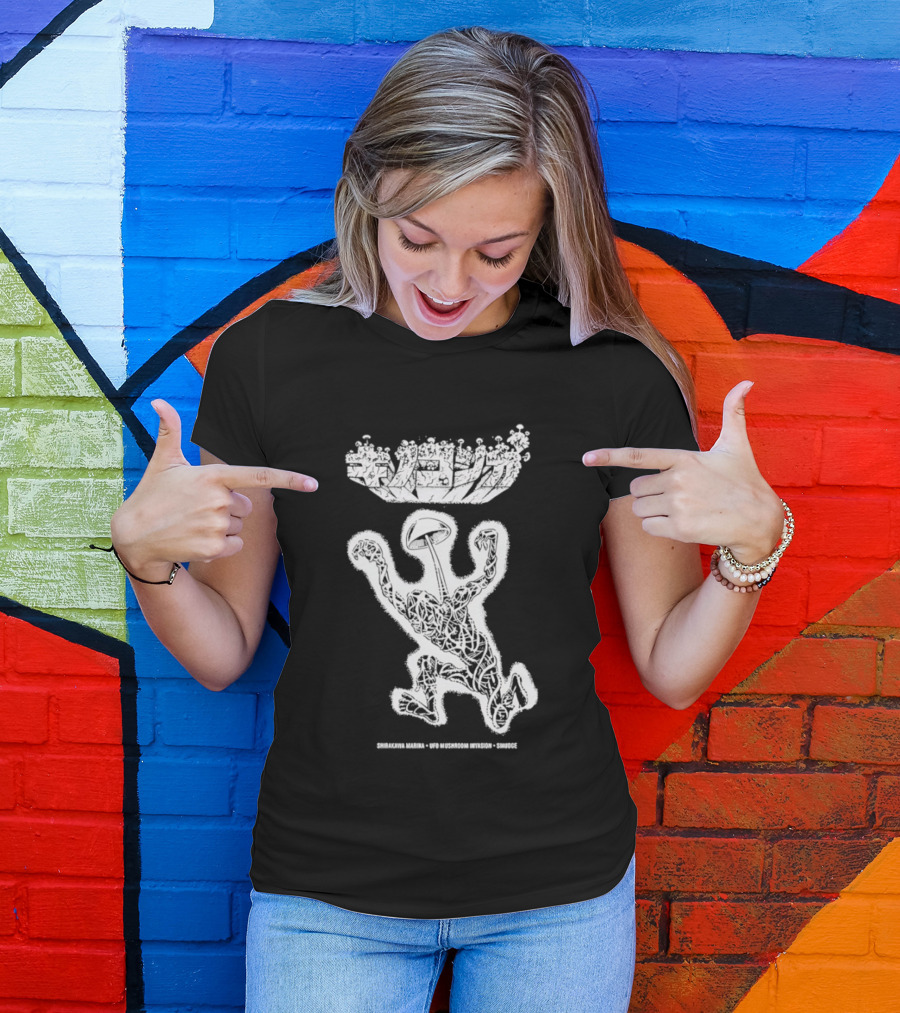 UFO Mushroom Invasion Extraterrestrial Encounter T-Shirt