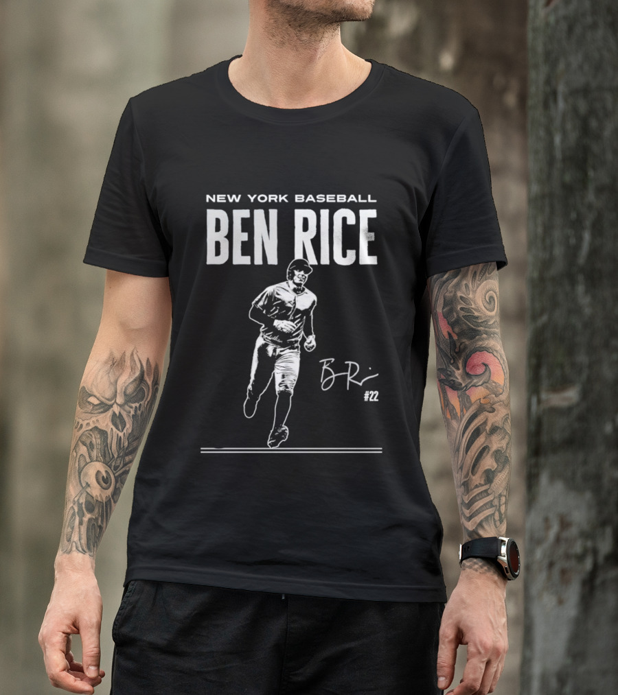 New York Baseball Ben Rice Athlete T-Shirt