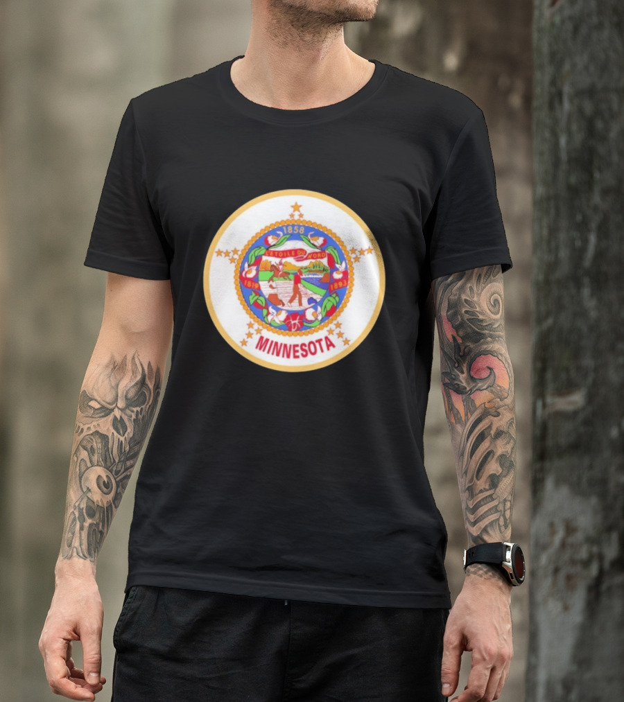 L'étoile Du Nord 1819 1858 1893 Seal Of Minnesota T-Shirt