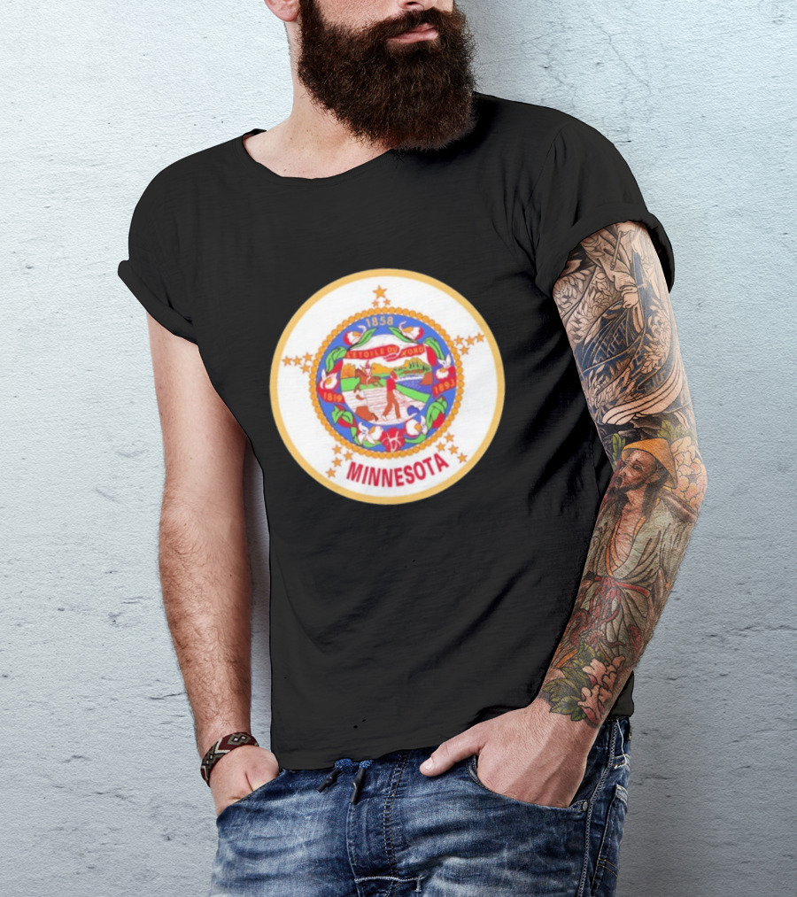 L'étoile Du Nord 1819 1858 1893 Seal Of Minnesota T-Shirt