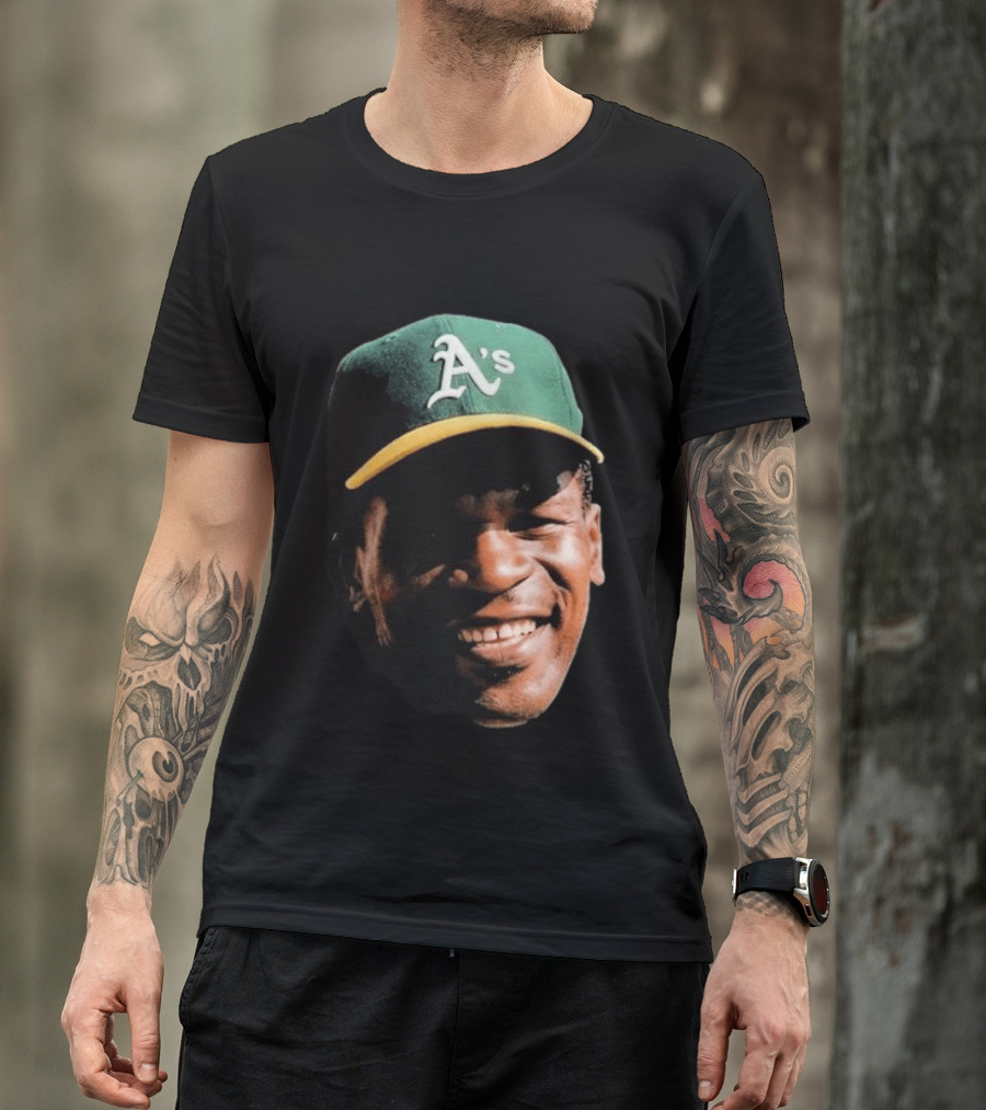 Dallas Braden Rickey Henderson A's Cap T-Shirt