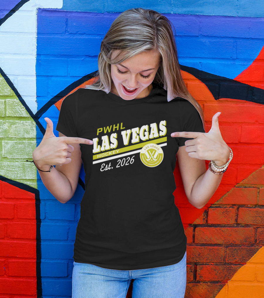 PWHL Las Vegas Hockey Est. 2026 Professional Women's Hockey League T-Shirt