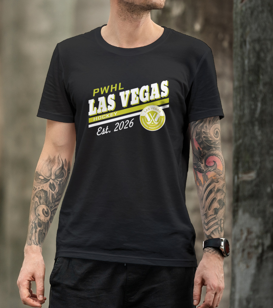 PWHL Las Vegas Hockey Est. 2026 Professional Women's Hockey League T-Shirt